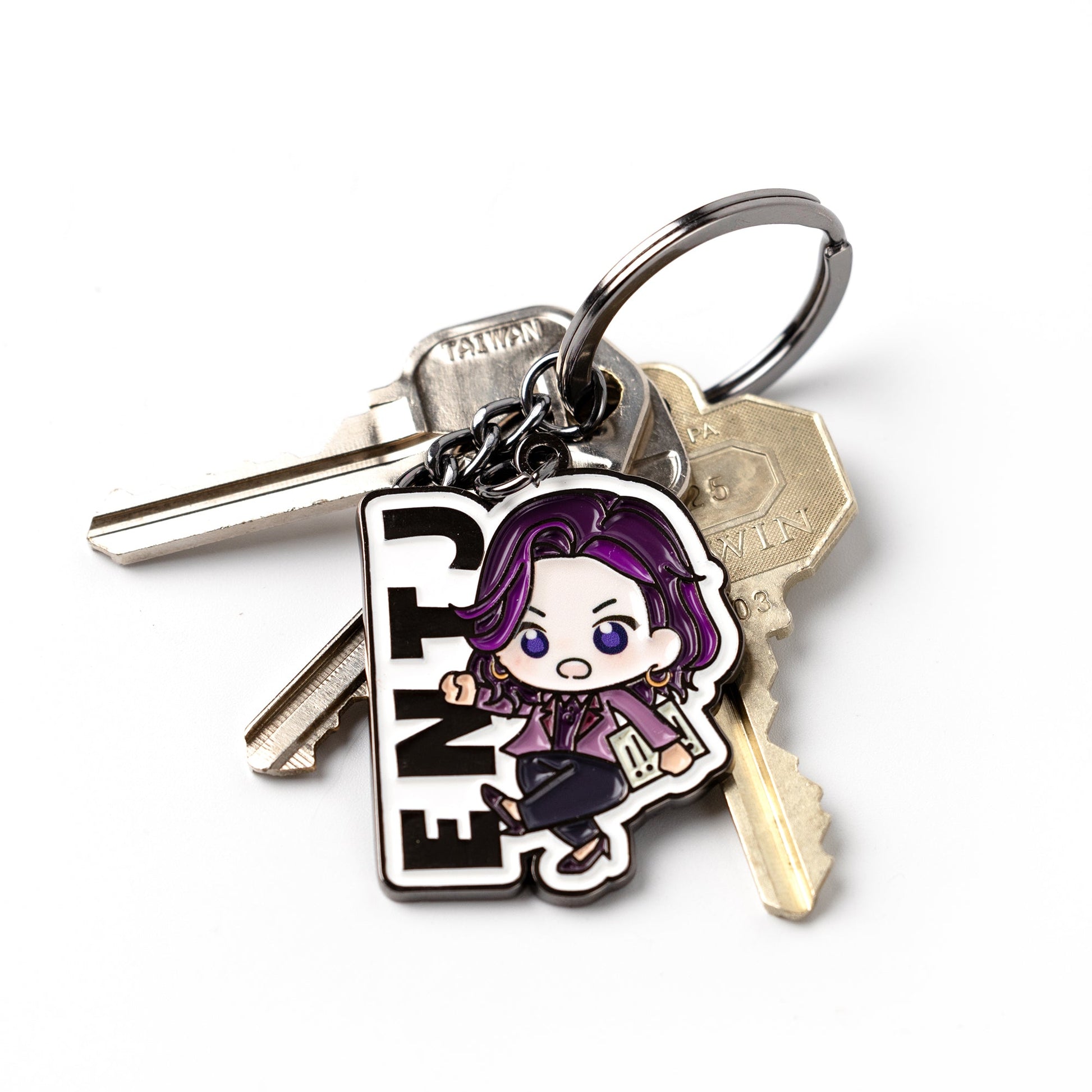 ENTJ character keychain small gift idea - Funxtuff
